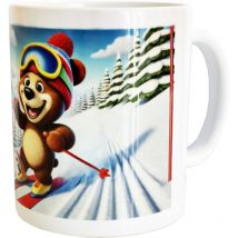 Mug en céramique Ourson skieur - CBKreation