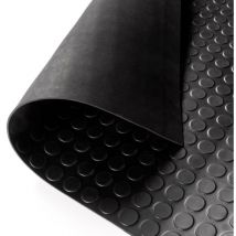 M2 suelo de goma circulo color negro de 3MM ancho 1M