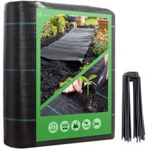 Mulch cloth 2x10m with 30pcs fixing stakes