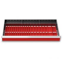 Bedrunka+hirth - Muldenplatten Set 47-teilig, r 36-16, Schubladennutzmaß 900 x 400 mm, Blendenhöhe 100 mm, Maße in mm (BxTxH): 900 x 400 x 80