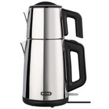 Mulex - 1650W 2L Tee Express Edelstahl Wasserkocher Elektrischer Teemaschine Caymatik Edelstahl hochglanz