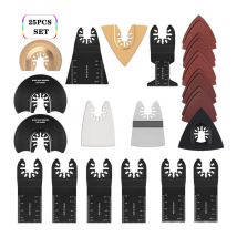 Odipie - Multi-Tool Saw Blades Accessories Kit,25 Pcs Oscillating Multi Tool Accessories Universal Saw Blade for Fein Multimaster, Dremel, Bosch,