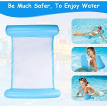 Multi Usage Flottantes Hamac, Flotteur Gonflable Piscine 4 -en-1Flottant de inclinable Flotteur Hamac Hamac d'eau Multi-Usage Pliable Flottantes