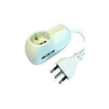 Rosi - Multibases 3 Bases Schuko/Bypass Blanco 16A