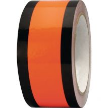 Multicoll - Schilderabdeckband Aufdruck o.B.50mm L.33m schwarz/orange