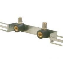 Comisa - Support montage avec 2 appliques distance 153mm 16x2 F1/2'' 87.54.030