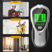 QHJ - Multifunction Digital Wall Detector Stud Finder ac Wire Scanner Wood/Stud/Metal