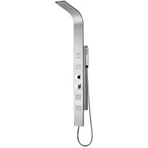 Dianhydro Duschsäule – Aus gebürstetem Edelstahl AISI 304 – 4 Funktionen – LED-Wasserfall – 20 x 160 cm
