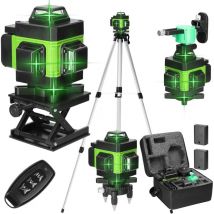 Multifunktionale 4d-wasserwaage Mit 16 Linien, 3° Selbstnivellierung, Usb-nivelliergerät Mit Lithium-akku Und 1,2 M Langer, 3-fach Höhenverstellbarer 