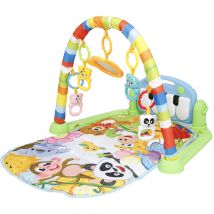 Piano-Gym Spieldecke,Spielmatte mit Spielbogen,für Baby & Kleinkinder,Grün