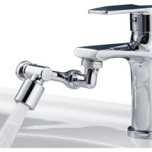 Multifunktionale, Drehbare Verlängerungsarmatur, 1080°-armaturverlängerung Aus Messing, Wassersparend Mit Verstellbarem Adapter