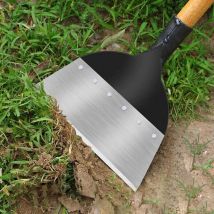 Multifunktionale Gartenreinigungsschaufel, multifunktionales Unkrautwerkzeug, multifunktionale flache Unkrautschaufel aus Stahl, landwirtschaftliches