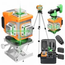 Litzee - Multifunktionaler 16-Linien-Laser-Level 3Ḟ Selbstnivellierungsfunktion Nivellierwerkzeug Omnidirektionaler Boden- und Wandaufkleber