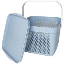 Multifunktionaler Aufbewahrungskorb mit Deckel Ordnung und Schutz für Ihre Gegenstände Blau 5 Liter