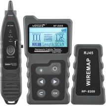 Meterk - Multifunktionaler LCD-Netzwerkkabeltester, Wire Tracker, PoE Checker, Inline-PoE-Spannungs- und Stromtester mit Kabeltester mit