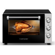 Riviera&bar - Multifunktionsofen 60l 2200w schwarz / edelstahl qfr600