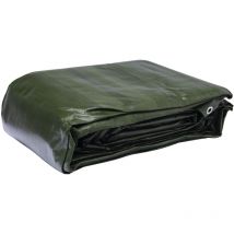 Multifunktionale Plane schwarz und grün 240 g/m2 Werka Pro 5 x 8 m