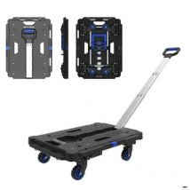 Multifunktionswagen Fold Flat Mit Teleskopgriff Aus Aluminium Und 360o Drehbaren Rollen