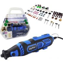Multifunktionswerkzeug 135W, Drehwerkzeug Set mit 252 Zubehör und Koffer, Variable Drehzal 10000-32000 U/min, Schleifwerkzeug, Drehwerkzeug Set zum