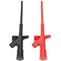 Tigrezy - Multimeter-Kabelclip, 2 Stück P5004, isolierte flexible Hochspannungsprüfsonde, professioneller Schnelltest-Hakenclip, abnehmbare Sonde,