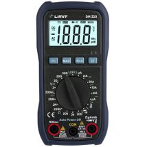 Limit - Multimètre digital compact cat iii 600 v mesure courant dc/ac tension dc/ac résistance température DM320