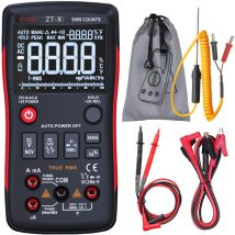 Multimètre numérique Affichage 3 lignes 9999 points Conception de bouton Voltmètre de capacité de température pour électriciens à plage automatique