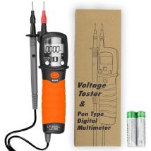 Multimètre Numérique Stylo, Testeur de Tension, Testeur de Résistance de Diode de Continuité de Tension AC/DC 2000 Compte, Testeur de Continuité avec
