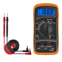 Multimètre Numérique Xl830l Testeur De Pile Batterie Courant Tension Ac Dc Buzzer Transistor Npn Pnp Voltmètre Ampèremètre Ohmmètre Pour Bricolage Lab