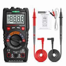 Ultrixe - Multímetro Digital Voltímetro, Tester Electricista, 6000 cuentas, pantalla lcd, comprobador multifunción para Corriente cc, Voltaje ca/cc,