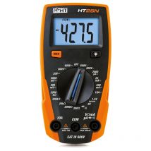 Ht Italia - Multimetro Digitale Compatto, Tensione ac/dc fino a 600V e Corrente dc fino a 10A , cat iii, HT25N HR00025N