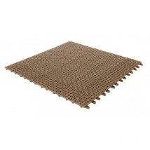 Multiplate 9 dalles flexibles en plastique résistant 55,5 x 55,5 cm Cappuccino - Cappuccino