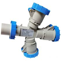 Palazzoli - Multiplicador industrial cee 2P+E y 3 tomas 2P+E