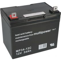 Blei-Akku MP34-12C Pb 12V / 34Ah Zyklenfest - Multipower