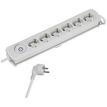 Presa multipla con interruttore Vivanco 37647/ 6 prese/bianco