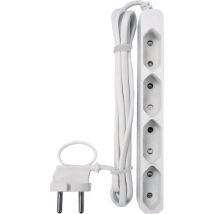 0254 Multipresa 4 vie Bianco Spina Euro 1 pz. - GAO