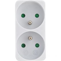 Biplite façade 2P+T 10/16A blanc - 714770 - Debflex