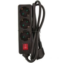 Valueline - Multiprise 3 prises VLES315F002BL Noir