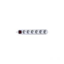 GAO - bloc multiprise X6 avec interrupteur DG-FB06KA blanc