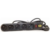 Multiprise Orvaldi ORV-5 3m – 5 prises AC – 250V – 210J – Noir