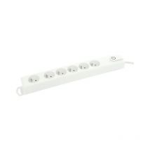 Profile - multiprise X6 blanc +1.5M + int avec interrupteur 433060210