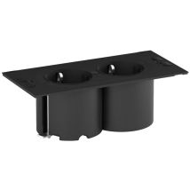 Bachmann - Multiprise encastrable 2 prises type f modèle due - Indice de protection : ip 20 - Largeur : 67 mm - Longueur : 139 mm - Matériau :