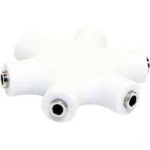Logilink - CA1088 Jack audio Adaptateur [3x Jack femelle 3.5 mm - 3x Jack femelle 3.5 mm] blanc
