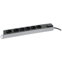 Multiprise X6 Noir +3m + Int Avec Interrupteur Profile 433060330