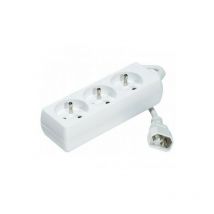 Multiprise pour onduleur iec 3 prises 1.5m blanche (BLOC3P)