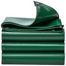 Multipurpose Waterproof Tarpaulin 25m Protective Cover with Holes, Waterproof Tearproof - Waterproof Cover for Outdoor Truck, Garden Furniture Green