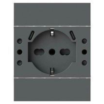 Multistandard steckdose 4box usb p503 kompatibel mit bticino livingnow schwarz - 4busbp503.kg