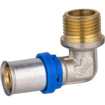 Multistrato a pressare raccordo a gomito multiprofilo maschio M15x21 Ø16 Noyon&thiebault