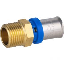 Multistrato a pressare raccordo multiprofilo maschio M15x21 Ø16 Noyon&thiebault