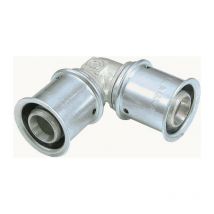 Gomito a crimpare a 90 gradi 32x32 mm (confezione da 4)