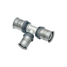 Multitubo Systems - multitubo Té à sertir, réduit Ø32-Ø40-Ø32mm, non étamé